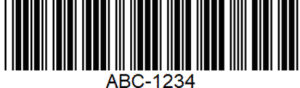 A Code 39 barcode. Not data matrix barcode scanner.
