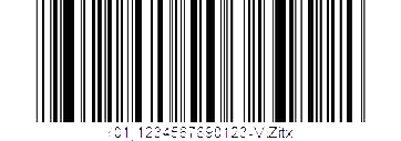 a GS1-DataBar-Expanded barcode for the Viziotix barcode decoder sdk