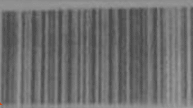 Image of a 1D barcode taken with a low resolution camera where the bars are hard to separate. Scanned with the Viziotix barcode decoder sdk.