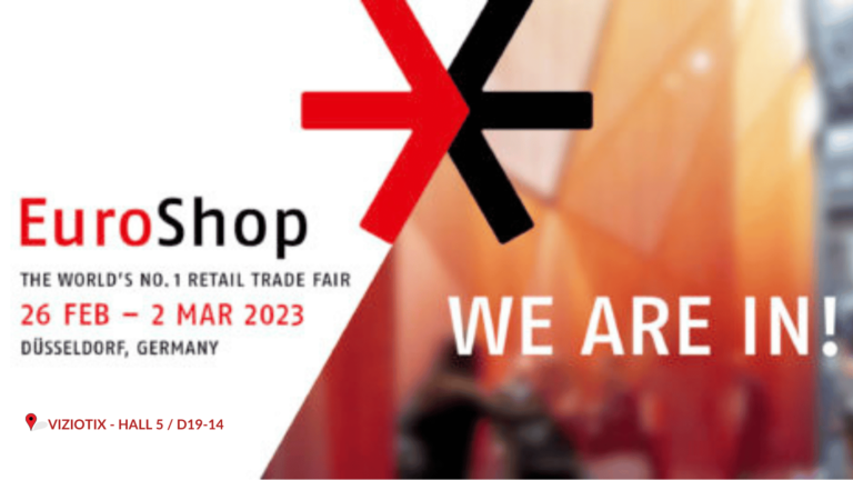 Euroshop 2023 retail event logo to show that Viziotix will show their barcode scanner technology